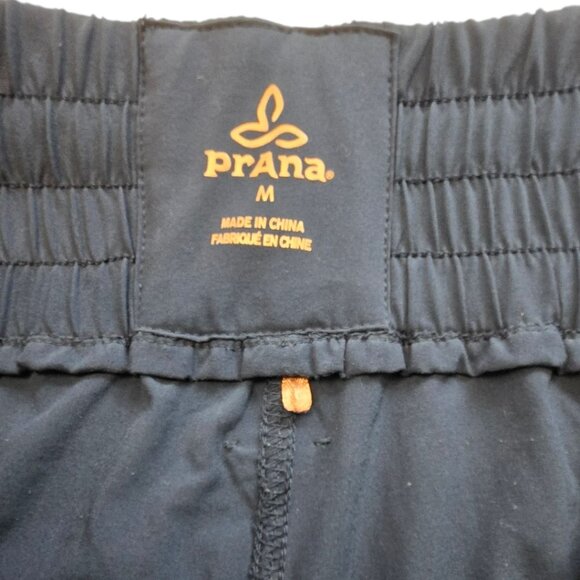 PrAna Womens Size M Navy Blue Athletic Pants With Drawstring Ankles - Picture 5 of 11